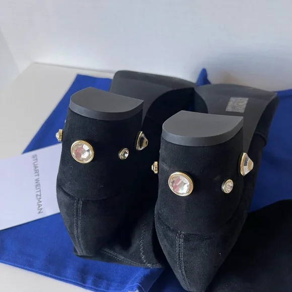 NEW STUART WEITZMAN ALLSHINE 60 SUEDE BOOTIE
